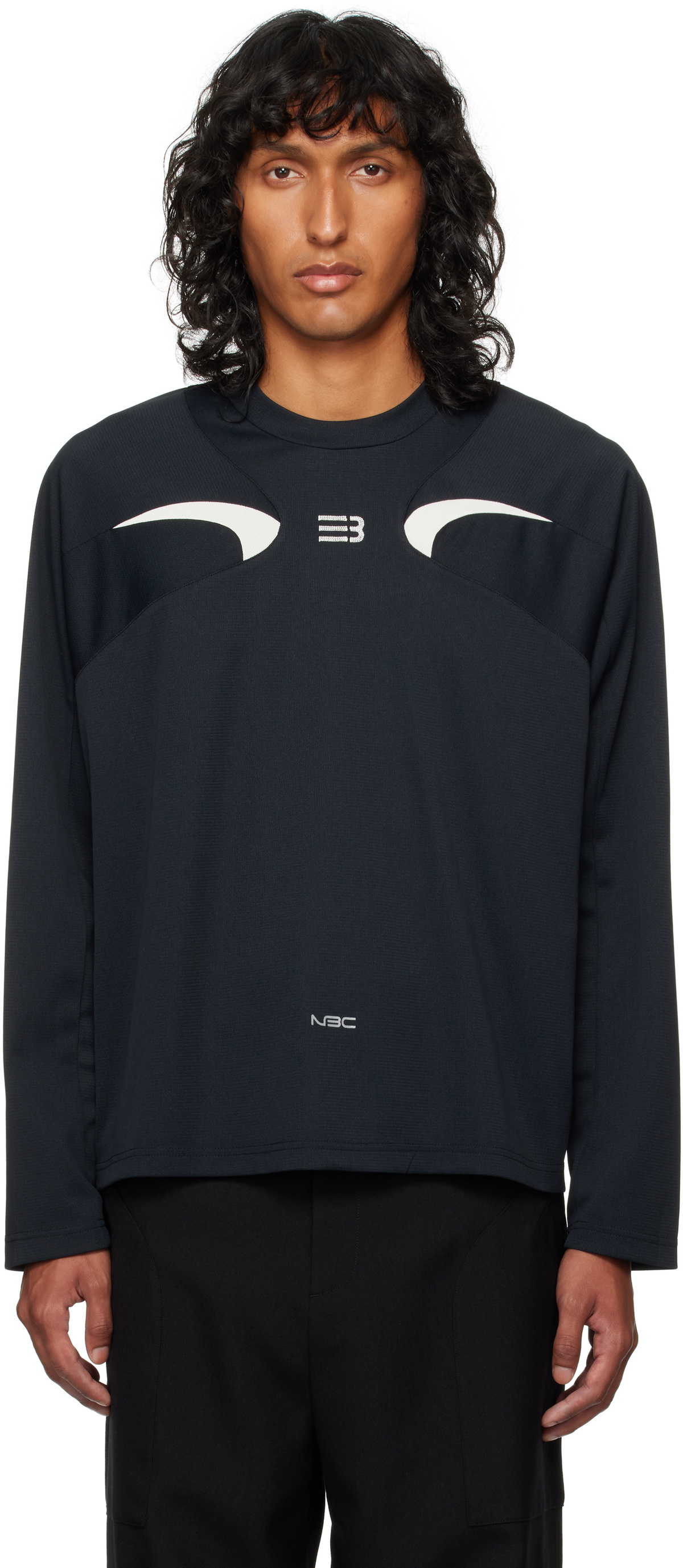 NAMESAKE Black Watson Warm-Up Crewneck Sweatshirt