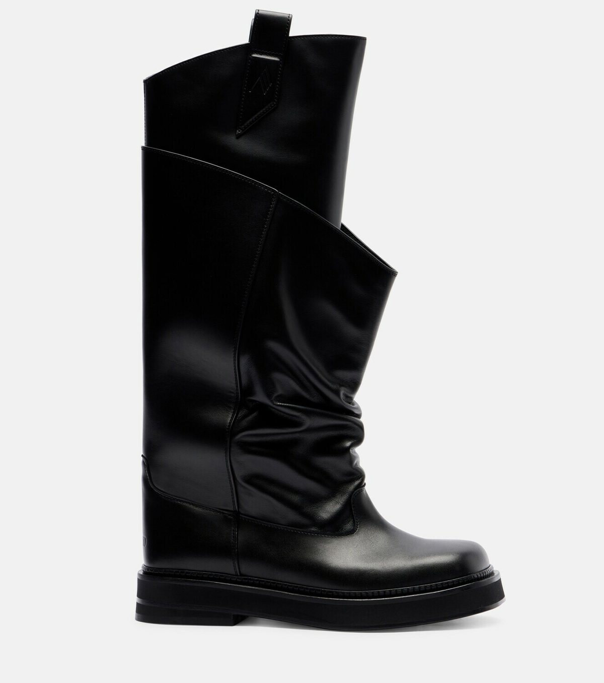 The Attico Passeggiata leather combat boots