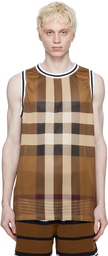 Burberry Brown Check Tank Top