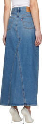 Levi's Blue Icon Denim Maxi Skirt