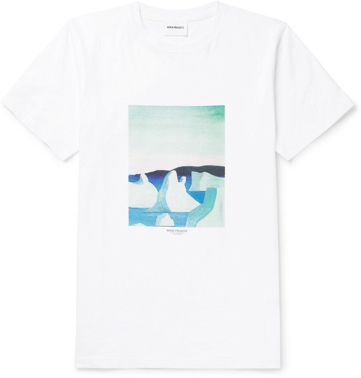 Photo: Norse Projects - Daniel Frost Niels Printed Cotton-Jersey T-Shirt - Men - White