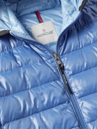Moncler - Galion Quilted Shell Hooded Down Jacket - Blue