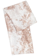 Eileen Fisher Printed Sheer Silk Scarf - Brown - One Size