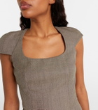 McQueen Draped gathered minidress