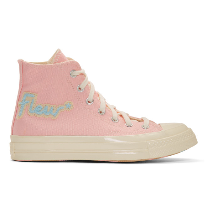 Photo: Converse Pink Golf le Fleur* Chuck 70 Hi Sneakers