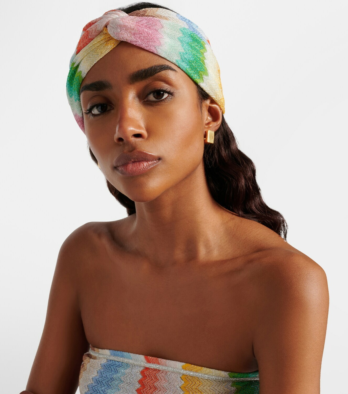 Missoni Zigzag lamé headband