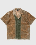 Daily Paper Pascal Shirt Brown|Green - Mens - Shortsleeves