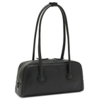 MARGESHERWOOD Women's Soft Boston EW Bag in Black Pull-Up 