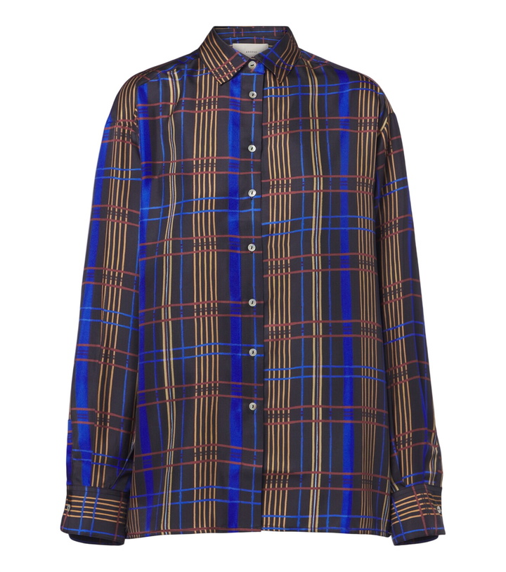Photo: Asceno Maya checked silk shirt
