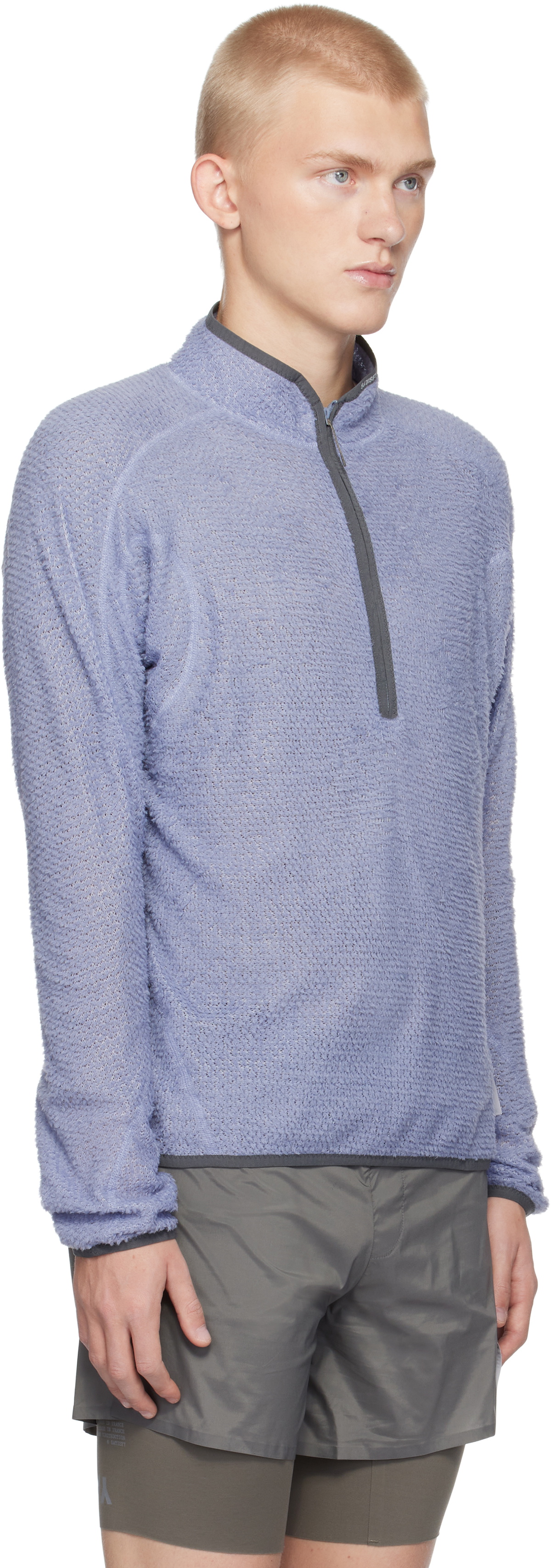 トップス sh SATISFY GhostFleece Half-Zip GhostFleece half-zip top in beige - Satisfy | Mytheresa