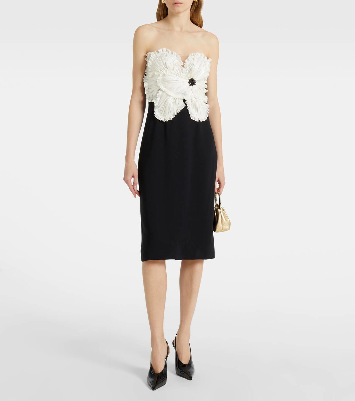 Costarellos Callula floral-appliqué embellished minidress