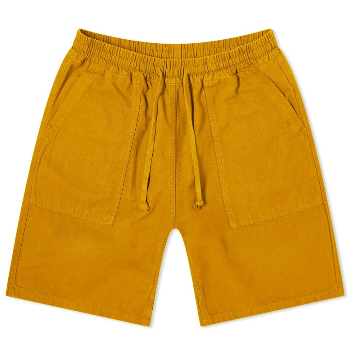 Photo: Service Works Men's Classic Canvas Chef Shorts in Gold