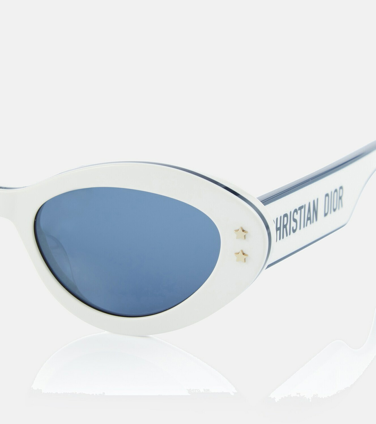 NEW DIOR BLUE WOMEN CAT EYE DIOR SUNGLASSES DIOR CD Chain M1U Sunglasses | Neiman Marcus main image 3