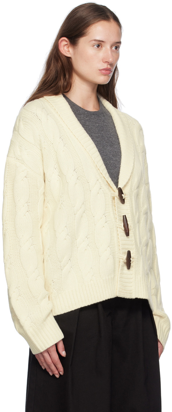 The Garment Off-White Como Cable Cardigan