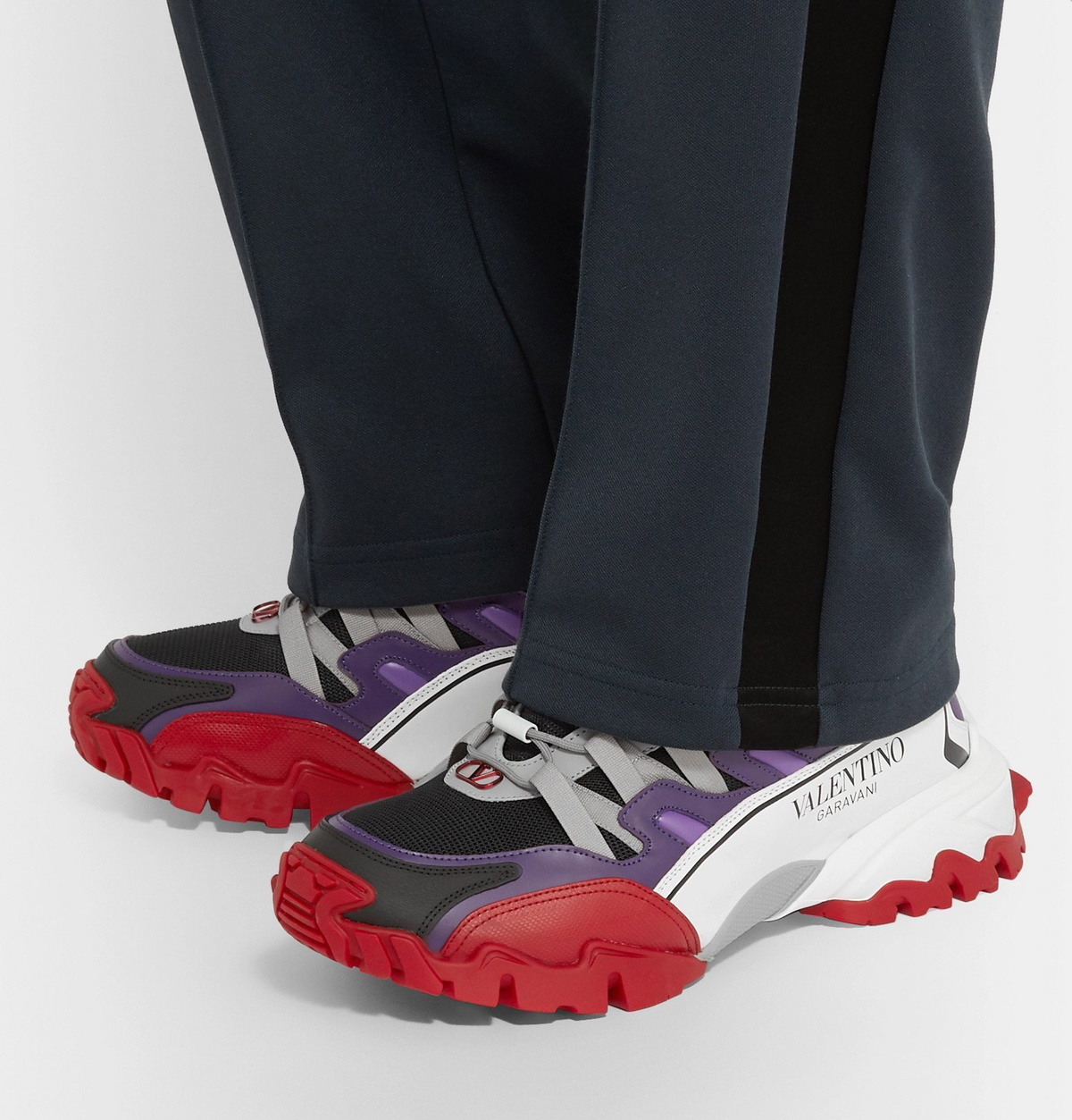 Valentino - Valentino Garavani Climbers Mesh, Leather and