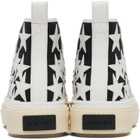 AMIRI Black & White Stars Court Hi Sneakers