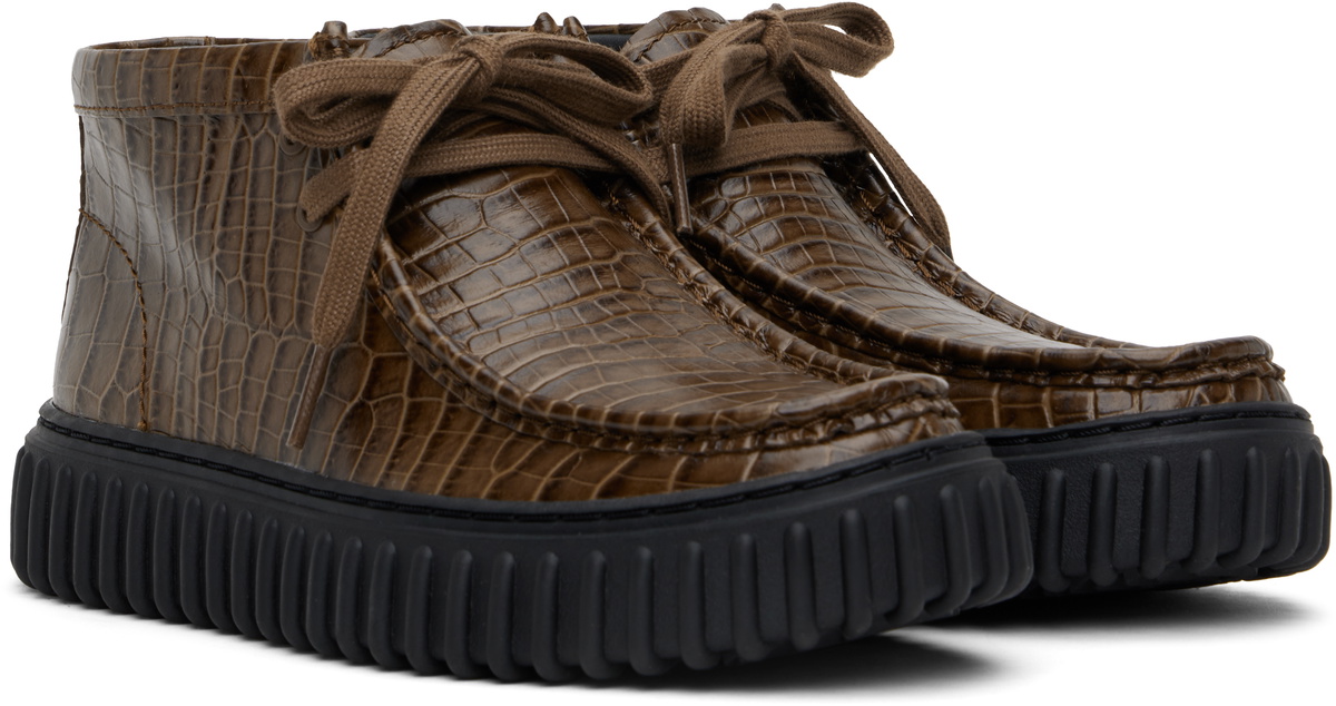 Martine Rose Brown Clarks Edition Torhill Hi Boots Martine Rose