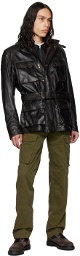 Belstaff Black Legacy Trialmaster Panther Leather Jacket