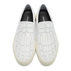 Amiri White Skeleton Toe Slip-On Sneakers