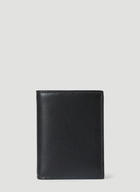 Comme des Garçons Wallet - Classic Print Bifold Wallet in Black