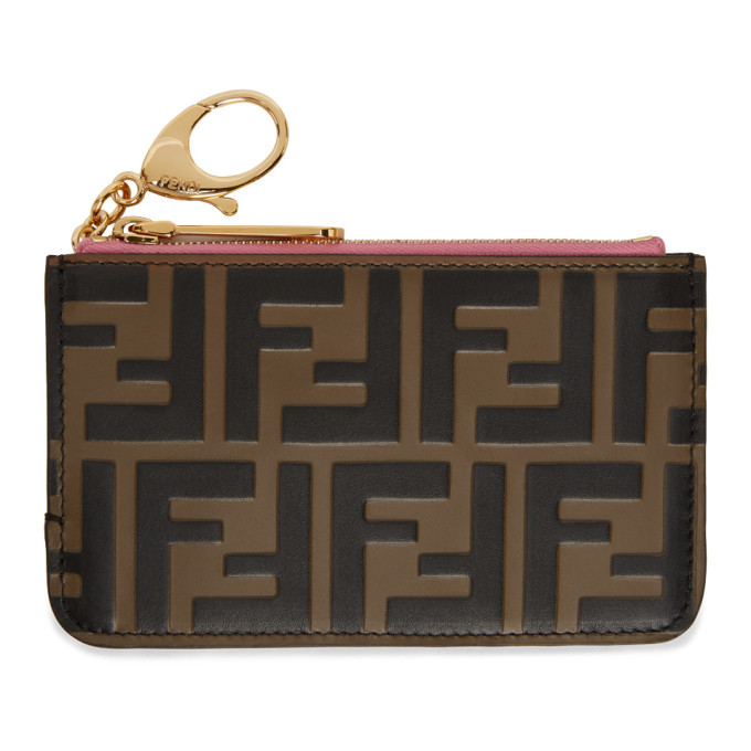 Fendi key best sale case pouch