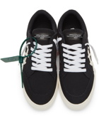 Off-White Black & White Canvas Low Vulcanized Sneakers