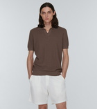 Frescobol Carioca - Rino cotton and silk polo shirt
