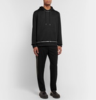 Helmut Lang - Zip-Detailed Tech-Jersey Hoodie - Black