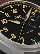 IWC Schaffhausen - Big Pilot's Heritage Automatic 46.2mm Titanium and Leather Watch, Ref. No. IW501004