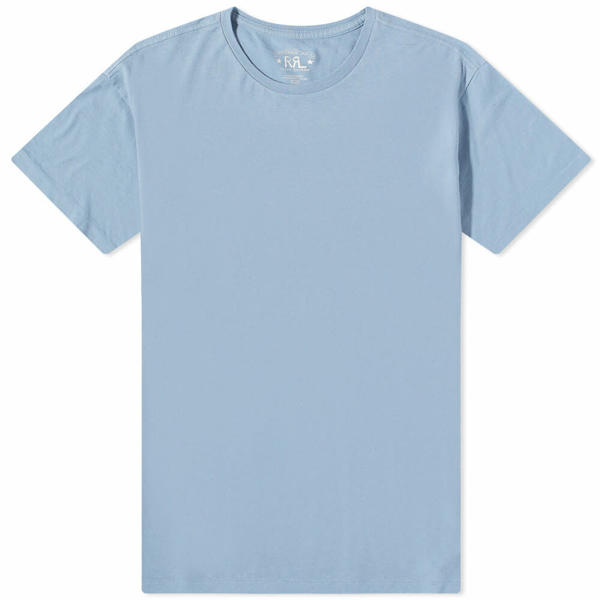RRL Men's Basic T-Shirt in Blue RRL