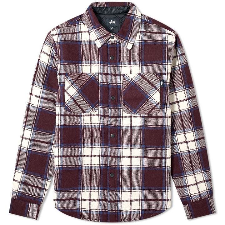 Photo: Stussy Max Plaid Quilted Shirt