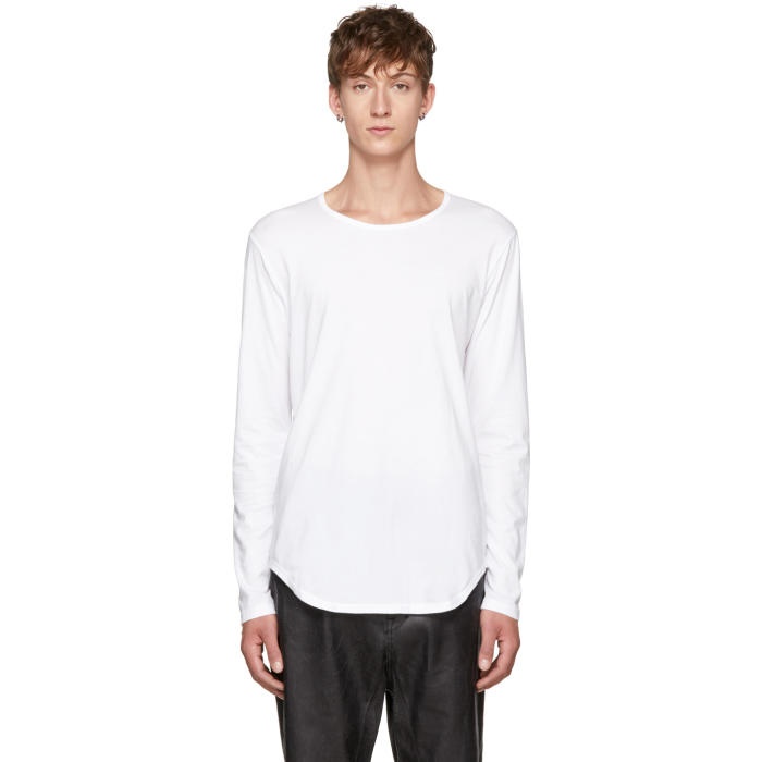 Photo: Attachment White Long Sleeve Jersey T-Shirt