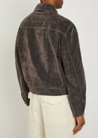 Jacquemus La Veste De-nîmes Mirada Brushed Denim Jacket Khaki