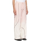 Off-White Pink Garment Dye Slouchy Track Pants