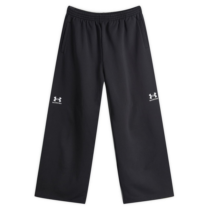 Photo: Balenciaga Men's Under Armour Baggy Sweat Pants in Washed Black/White