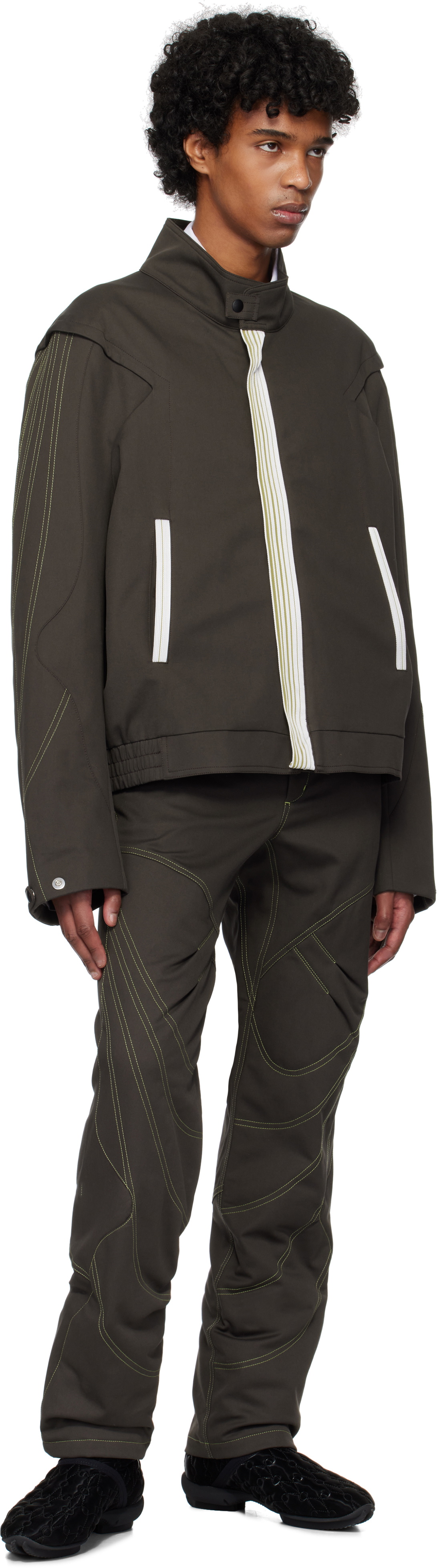Kiko Kostadinov Brown Solix Zip Trousers Kiko Kostadinov