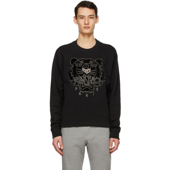 Photo: Kenzo Black Velvet Tiger Sweatshirt