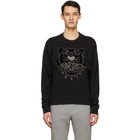 Kenzo Black Velvet Tiger Sweatshirt