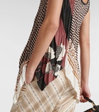 Loewe Printed draped tank top