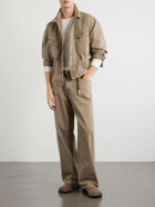 KAPITAL - Wide-Leg Cotton Trousers - Brown