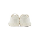 rag and bone White Canvas Court Sneakers