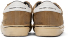 Golden Goose Brown & White Super-Star Sneakers