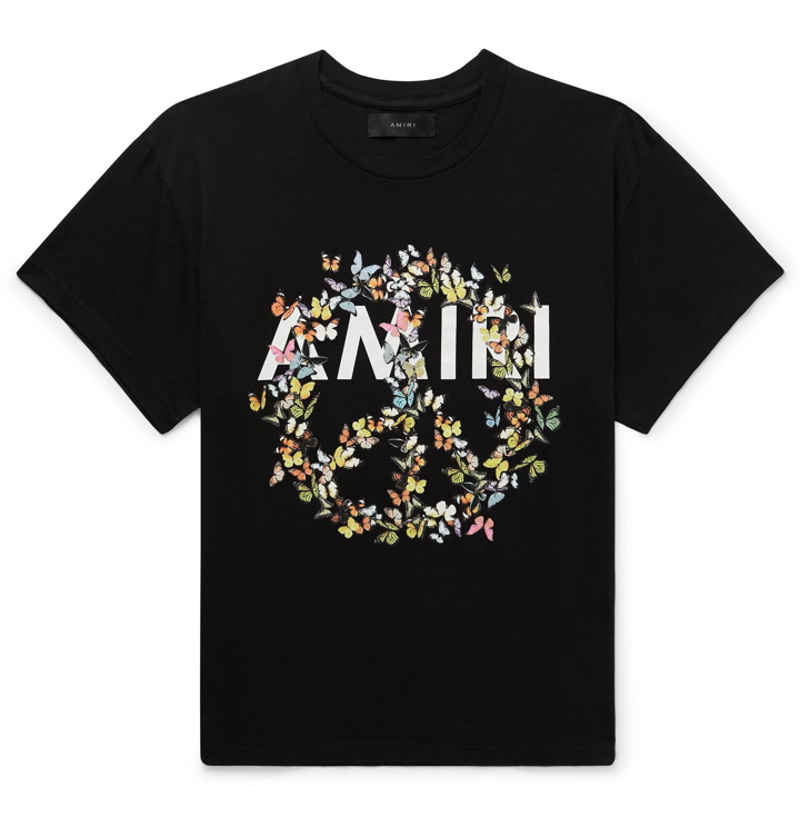 Photo: AMIRI - Logo-Print Cotton-Jersey T-Shirt - Black