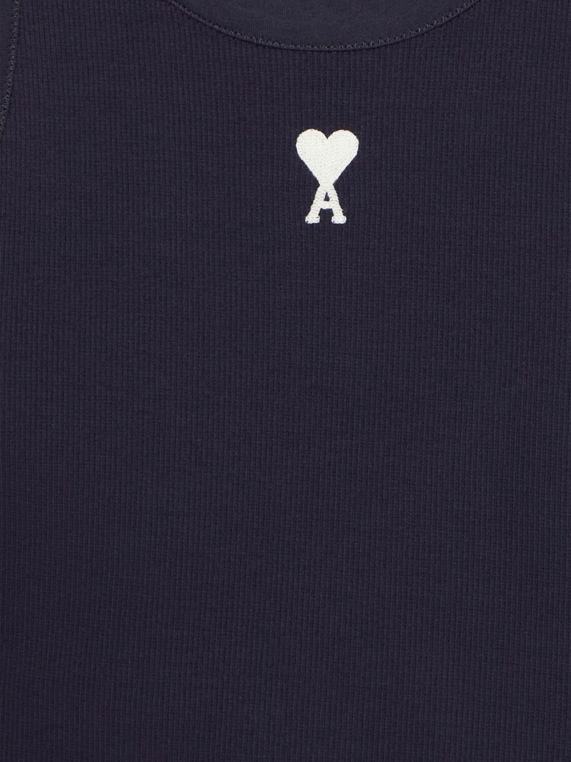 AMI PARIS Adc Stretch Cotton Jersey Tank Top