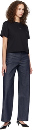 A.P.C. Black Boxy Micro Logo T-shirt
