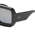 Loewe Eyewear Paula's Ibiza Mask Sunglasses in Black/Silver 