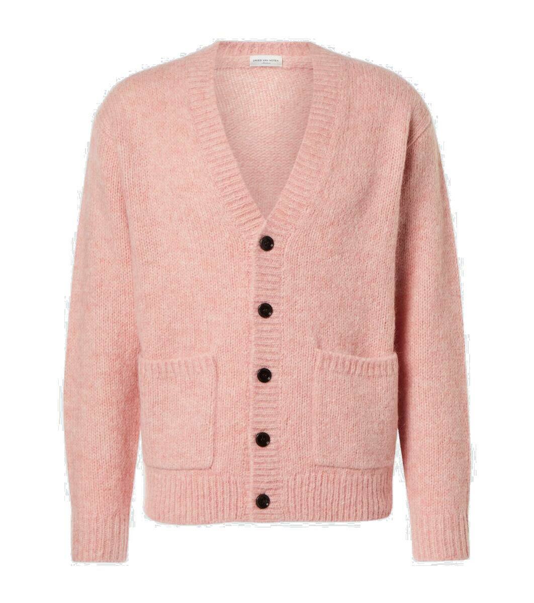 トップス DRIES VAN NOTEN :Alpaca wool shaggy knit DRIES VAN NOTEN Texas alpaca wool blend sweater - Pink