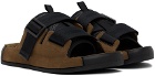 Stone Island Shadow Project Brown Tape Sandals