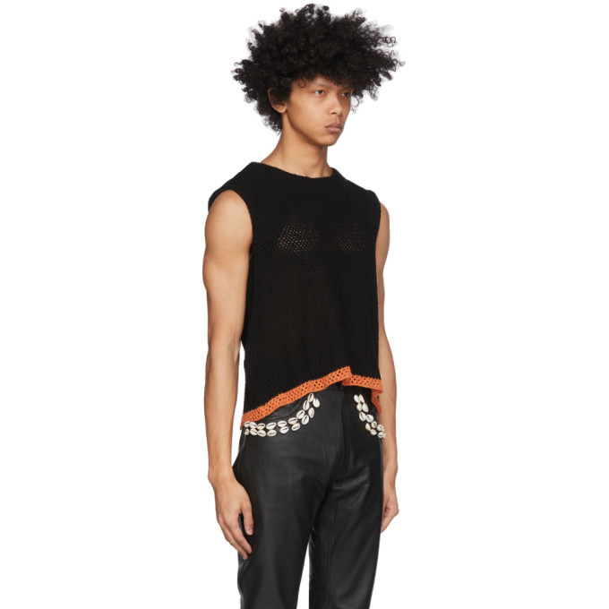 Eastwood Danso SSENSE Exclusive Black Wool Vest
