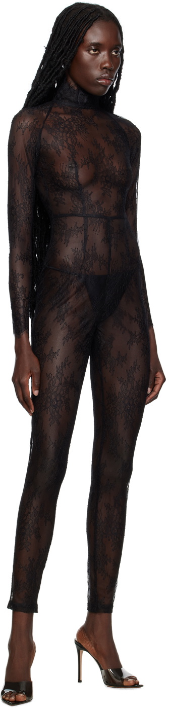 KIM SHUI Black Sheer Jumpsuit